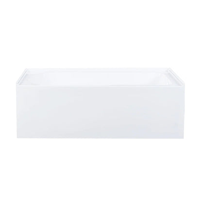 Voltaire 60" X 32" Right-Hand Drain Alcove Bathtub with Apron in Matte Black