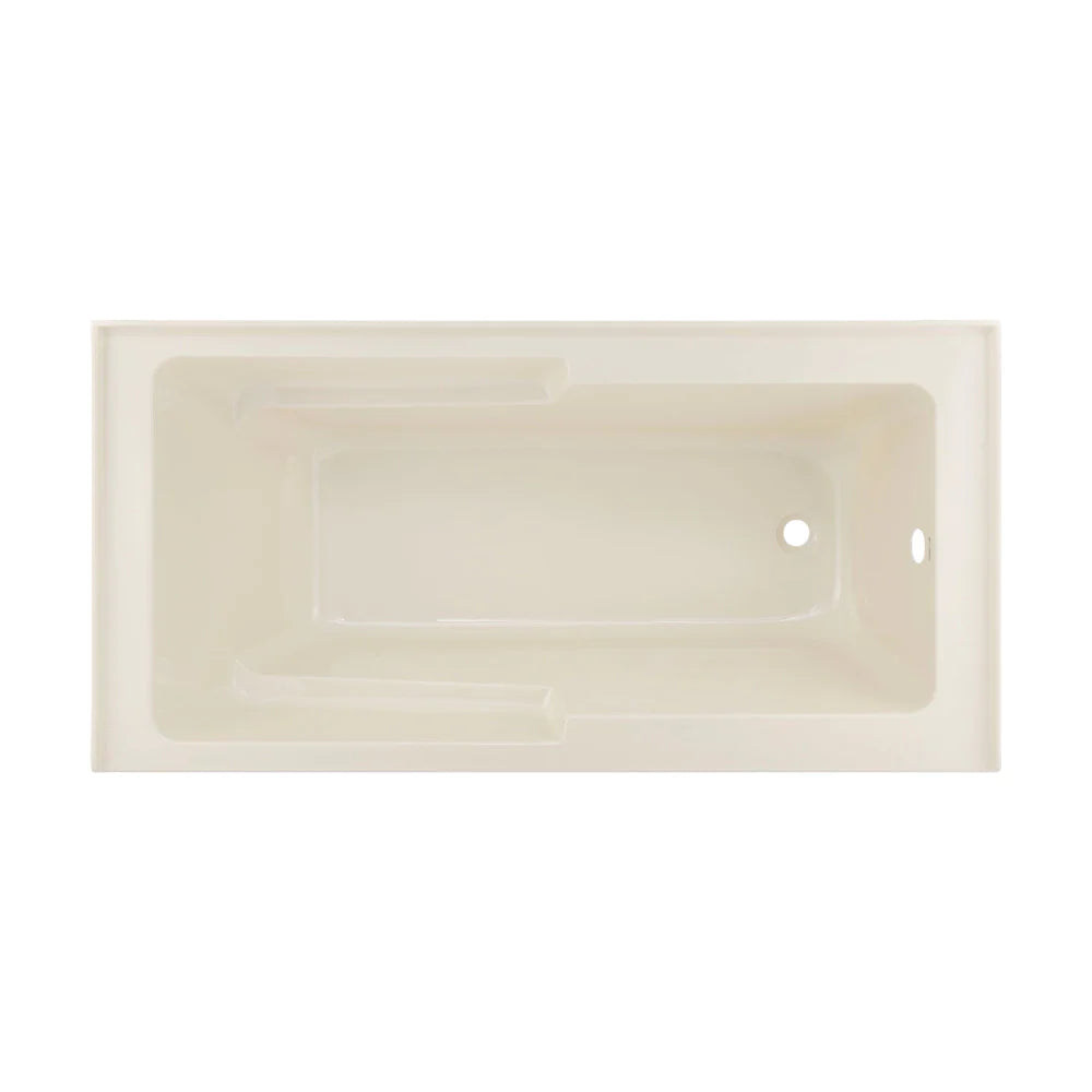 Voltaire 60" X 32" Right-Hand Drain Alcove Bathtub with Apron in Bisque