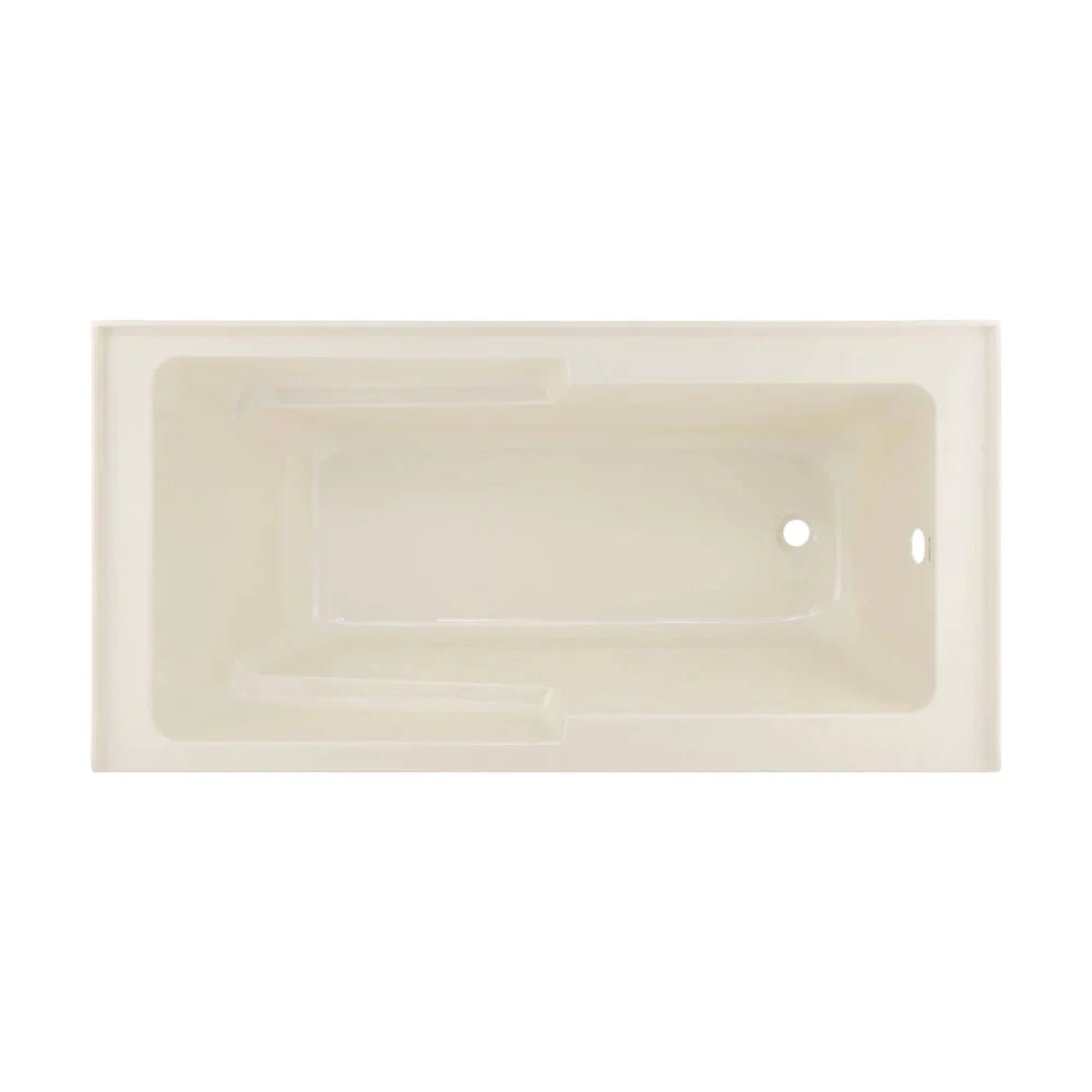 Voltaire 60" X 32" Left-Hand Drain Alcove Bathtub with Apron in Bisque
