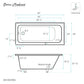 Voltaire 60" X 30" Right-Hand Drain Alcove Bathtub in Bisque